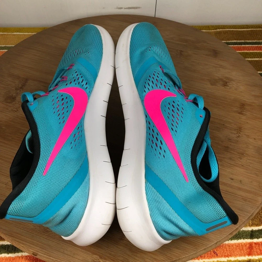 Nike Free RN Womens size 9 shoes blue athletic running training sneakers